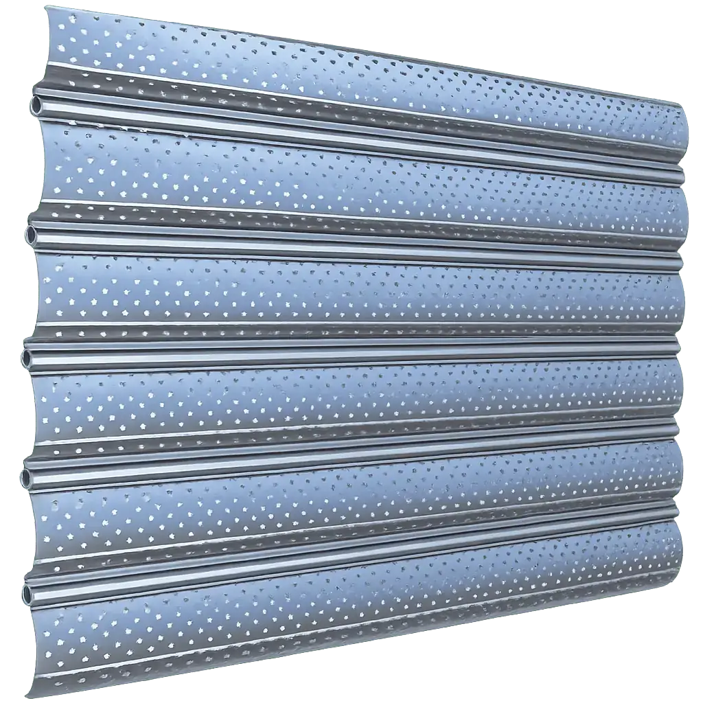 Rideau métallique lames microperforées - Visibilité et ventilation à Creteil - DRM